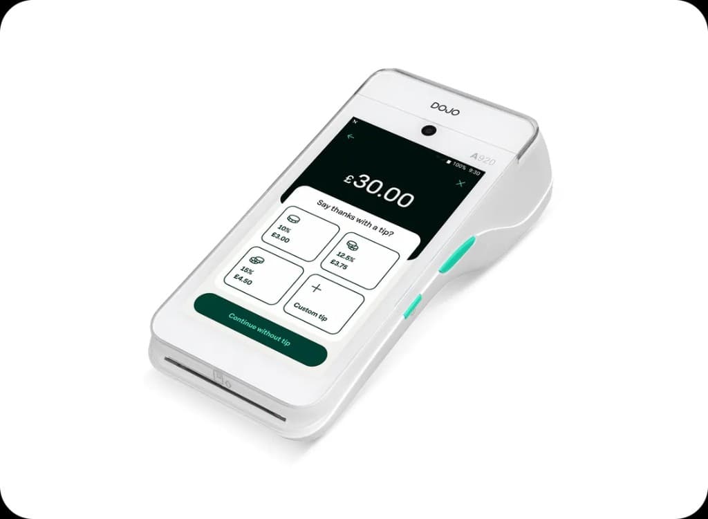 Dojo Go payment keypad screen